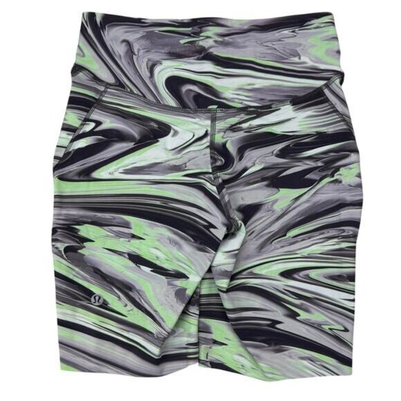 Lululemon Base Pace High-Rise Short 8" Nulux In Paint Glide Warp Multi Size 6 - Picture 6 of 8